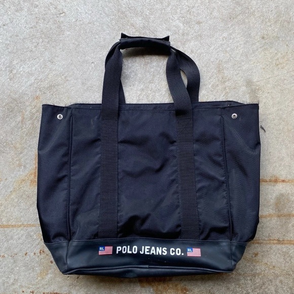 Polo Ralph Lauren Other - Vintage Polo Jeans Co Ralph Lauren Black Tote Bag